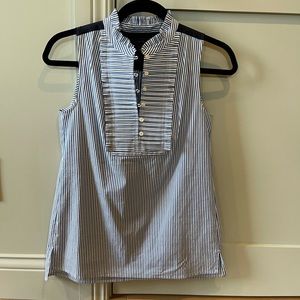 J Crew Striped Sleeveless Blouse